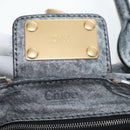 Chloe Paddington Hand Bag Leather Silver Gold Auth am12718V-20