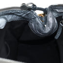 Chloe Paddington Hand Bag Leather Silver Gold Auth am12718V-22
