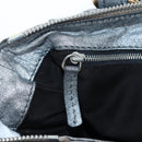 Chloe Paddington Hand Bag Leather Silver Gold Auth am12718V-23