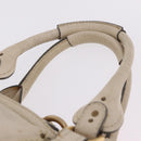 Chloe Paddington Hand Bag Leather Ivory Gold Silver Auth am12724V-10