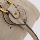Chloe Paddington Hand Bag Leather Ivory Gold Silver Auth am12724V-20