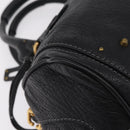 Chloe Paddington Hand Bag Leather Black Gold Silver Auth am12725V-12
