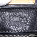 Chloe Paddington Hand Bag Leather Black Gold Silver Auth am12725V-19