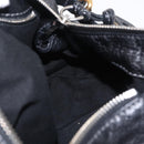 Chloe Paddington Hand Bag Leather Black Gold Silver Auth am12725V-21