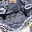 Miu Miu Matelasse Ready lock Hand Bag Leather Black Gold RN0473 Auth am12728M-10