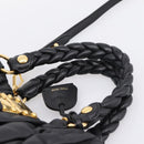 Miu Miu Matelasse Ready lock Hand Bag Leather Black Gold RN0473 Auth am12728M-14