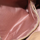 Miu Miu Side Ribbon Hand Bag Leather 2way Beige Gold Auth am12729V-26