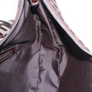 FENDI Zucca Canvas Mamma Baguette Shoulder Bag Brown Black Auth am12730M-27