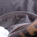 FENDI Zucca Canvas Mamma Baguette Shoulder Bag Brown Black Auth am12730M-11