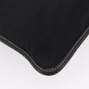 PRADA Tote Bag Nylon Leather Black Silver Auth am12735A-15