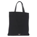 PRADA Tote Bag Nylon Leather Black Silver Auth am12735A-1