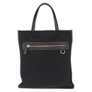 PRADA Tote Bag Nylon Leather Black Silver Auth am12735A-2