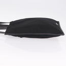 PRADA Tote Bag Nylon Leather Black Silver Auth am12735A-4