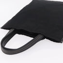 PRADA Tote Bag Nylon Leather Black Silver Auth am12735A-6