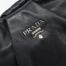PRADA Shoulder Bag Leather Black Silver BR4519 Auth am12738V-16