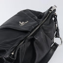 PRADA Shoulder Bag Leather Black Silver BR4519 Auth am12738V-18