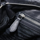 PRADA Shoulder Bag Leather Black Silver BR4519 Auth am12738V-23
