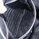 PRADA Shoulder Bag Leather Black Silver BR4519 Auth am12738V-24