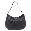 PRADA Shoulder Bag Leather Black Silver BR4519 Auth am12738V-3