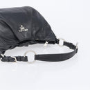 PRADA Shoulder Bag Leather Black Silver BR4519 Auth am12738V-7