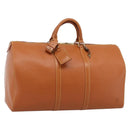 LOUIS VUITTON Epi Keepall 50 Boston Bag Zipangu Gold M42968 LV Auth am12739V-1