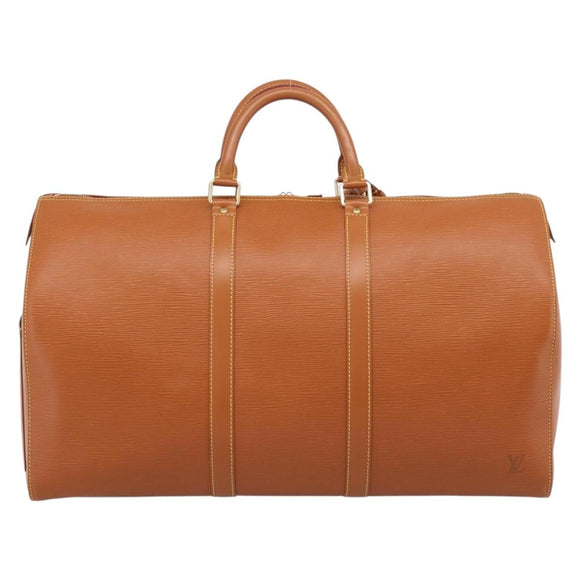 LOUIS VUITTON Epi Keepall 50 Boston Bag Zipangu Gold M42968 LV Auth am12739V
