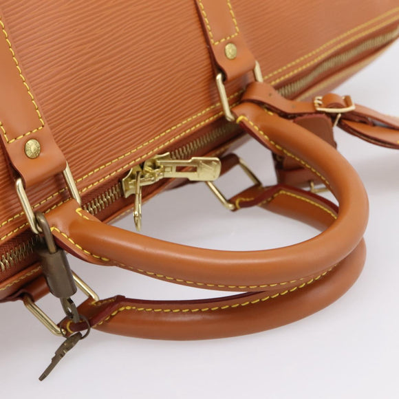 LOUIS VUITTON Epi Keepall 50 Boston Bag Zipangu Gold M42968 LV Auth am12739V