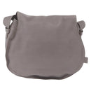 Chloe Mercy Shoulder Bag Leather Gray Gold Auth am12742V-2