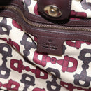GUCCI GG Canvas Guccissima Hand Bag Leather Dark Brown Gold 203624 Auth am12743V-10