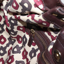 GUCCI GG Canvas Guccissima Hand Bag Leather Dark Brown Gold 203624 Auth am12743V-19