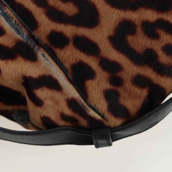 Saint Laurent Mombasa Shoulder Bag Harako Leather Beige Gold Auth am12744SAM