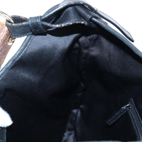Saint Laurent Mombasa Shoulder Bag Harako Leather Beige Gold Auth am12744SAM