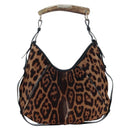 Saint Laurent Mombasa Shoulder Bag Harako Leather Beige Gold Auth am12744SAM-6