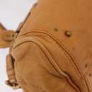 Chloe Paddington Hand Bag Leather Brown Gold Silver Auth am12746V-8