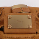 Chloe Paddington Hand Bag Leather Brown Gold Silver Auth am12746V-21