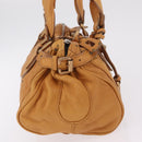 Chloe Paddington Hand Bag Leather Brown Gold Silver Auth am12746V-4