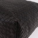 Bottega Veneta INTRECCIATO Shoulder Bag Leather Dark Brown Auth am12747SAM-11