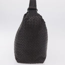 Bottega Veneta INTRECCIATO Shoulder Bag Leather Dark Brown Auth am12747SAM-5