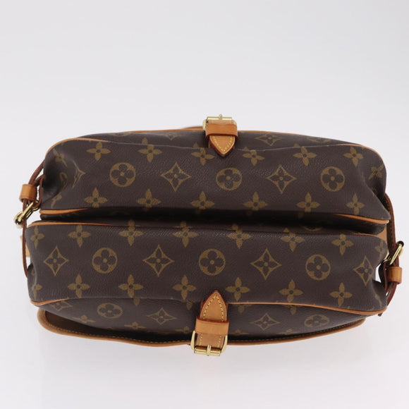 LOUIS VUITTON Monogram Saumur 30 Shoulder Bag M42256 LV Auth am12749V