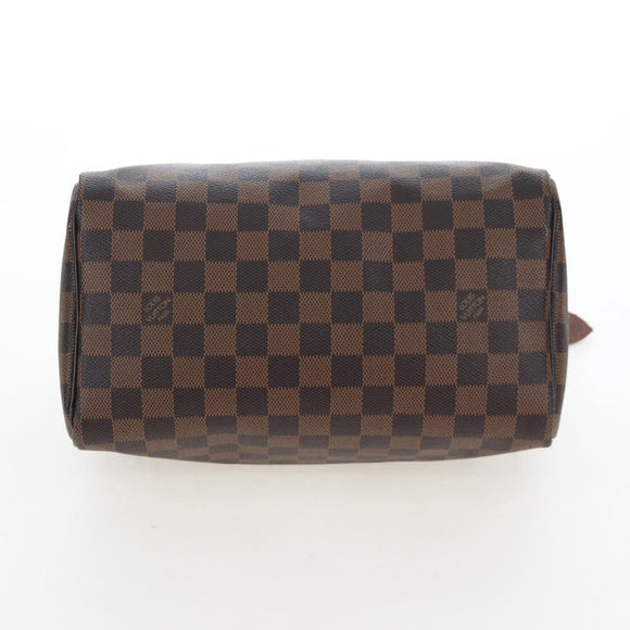 LOUIS VUITTON Damier Ebene Speedy 25 Hand Bag N41532 LV Auth am12750V
