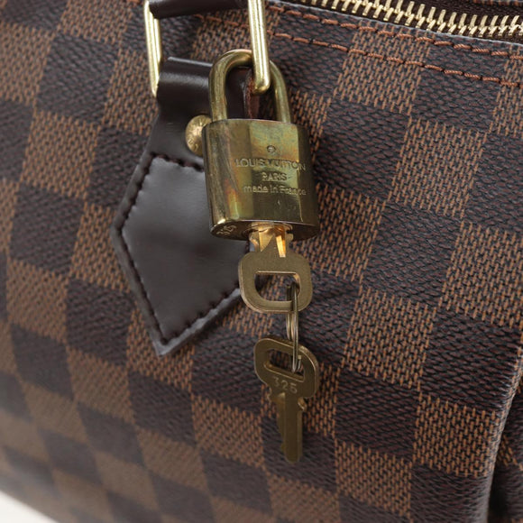 LOUIS VUITTON Damier Ebene Speedy 25 Hand Bag N41532 LV Auth am12750V