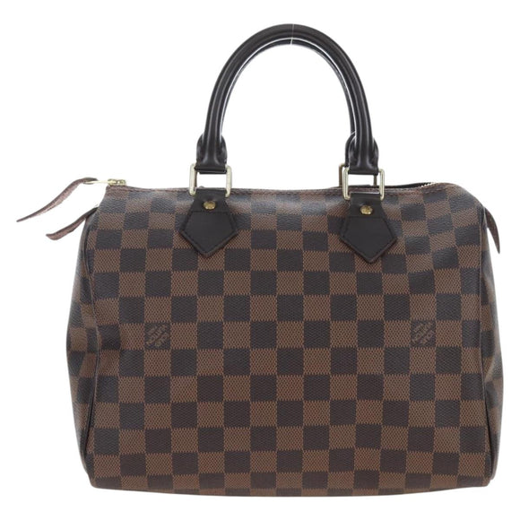 LOUIS VUITTON Damier Ebene Speedy 25 Hand Bag N41532 LV Auth am12750V