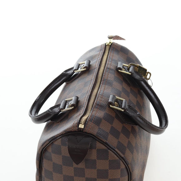 LOUIS VUITTON Damier Ebene Speedy 25 Hand Bag N41532 LV Auth am12750V