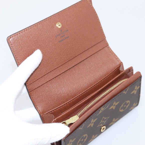 LOUIS VUITTON Monogram Portefeuille Tresol Wallet M61736 LV Auth am12751V