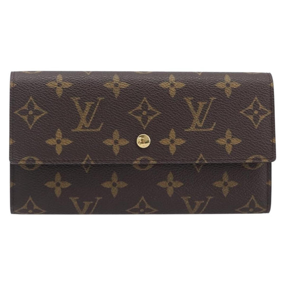 LOUIS VUITTON Monogram Porte Tresol International Wallet M61215 LV Auth am12753V