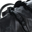 PRADA Frill Shoulder Bag Leather Black Silver Auth am12754V-9