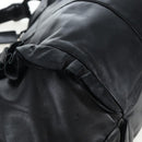 PRADA Frill Shoulder Bag Leather Black Silver Auth am12754V-15