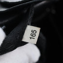 PRADA Frill Shoulder Bag Leather Black Silver Auth am12754V-12