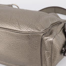 PRADA Shoulder Bag Leather Silver BR3353 Auth am12759V-9