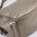 PRADA Shoulder Bag Leather Silver BR3353 Auth am12759V-14
